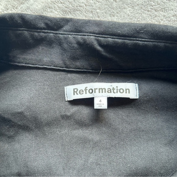 Reformation Weston Dress in Black - Picture 3 of 5